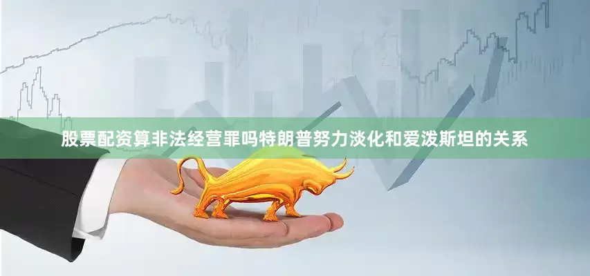 股票配资算非法经营罪吗特朗普努力淡化和爱泼斯坦的关系