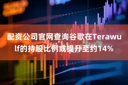 配资公司官网查询谷歌在Terawulf的持股比例或提升至约14%